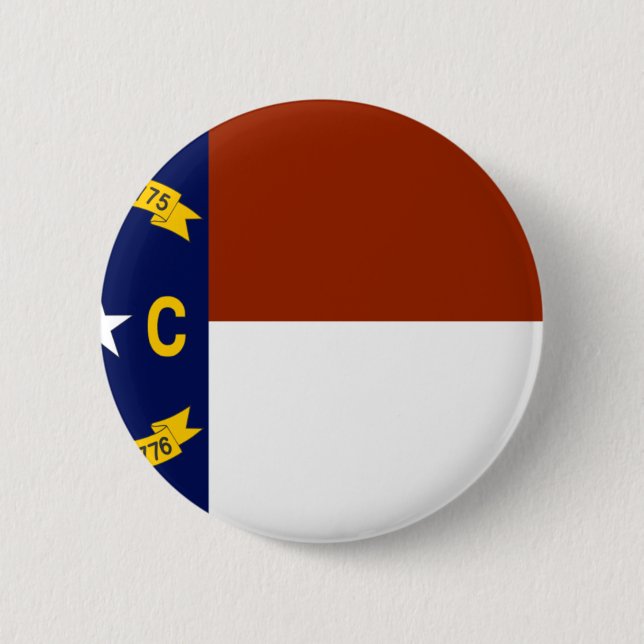 North Carolina Flag 6 Cm Round Badge (Front)