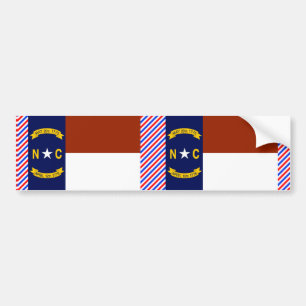 North Carolina Flag Bumper Sticker