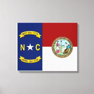 North Carolina flag Canvas Print