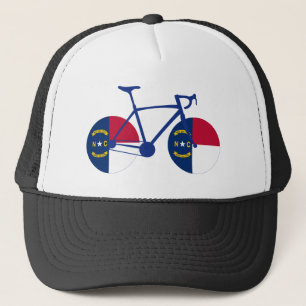 North Carolina Flag Cycling Trucker Hat