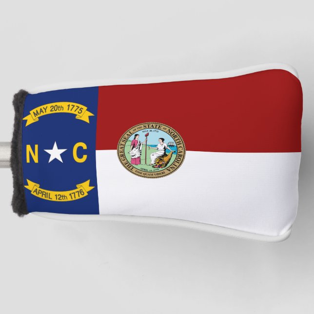 North Carolina flag Golf Head Cover (Front)