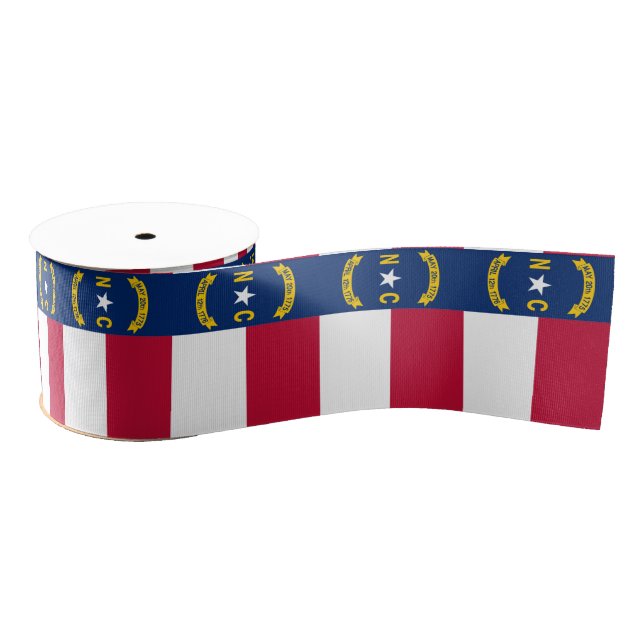North Carolina flag Grosgrain Ribbon (Spool)