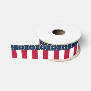 North Carolina flag Grosgrain Ribbon