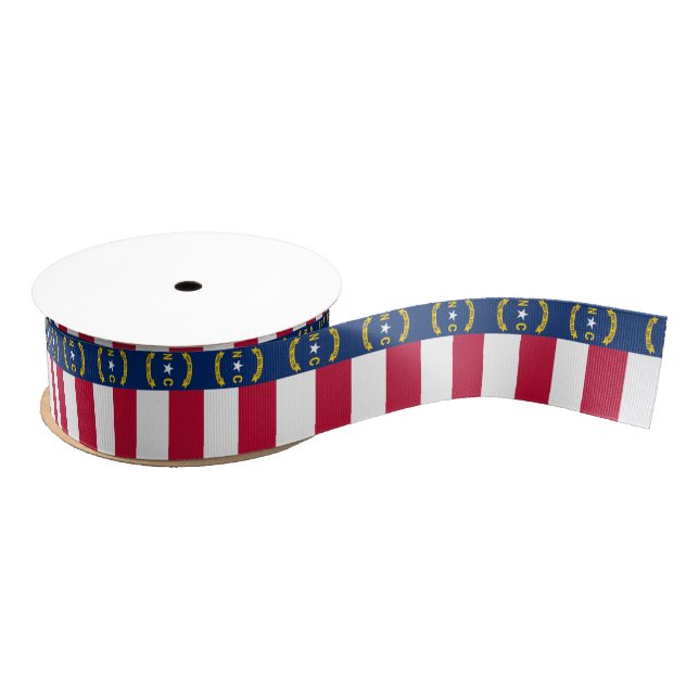 North Carolina flag Grosgrain Ribbon (Spool)