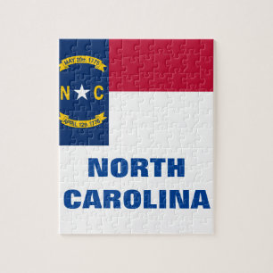 NORTH CAROLINA FLAG JIGSAW PUZZLE