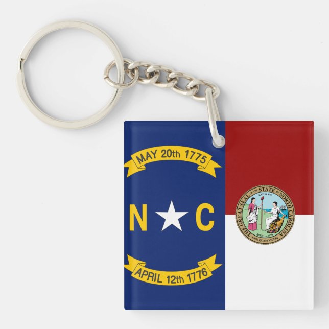 North Carolina flag Key Ring (Front)