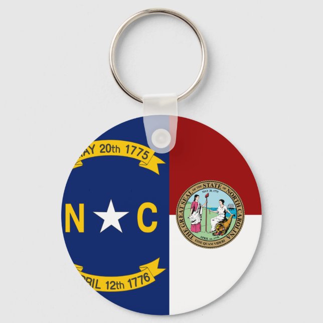 North Carolina flag Key Ring (Front)