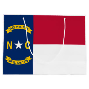 North Carolina Flag Large Gift Bag