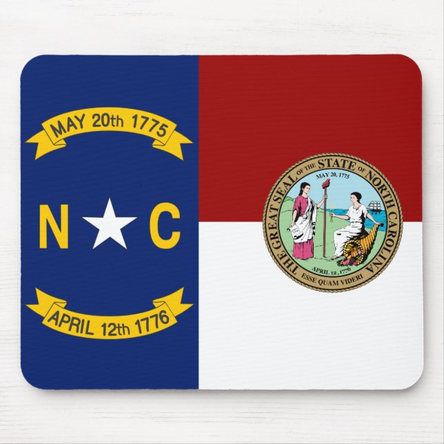 North Carolina flag Mouse Mat (Front)
