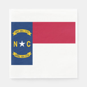 North Carolina Flag Napkin