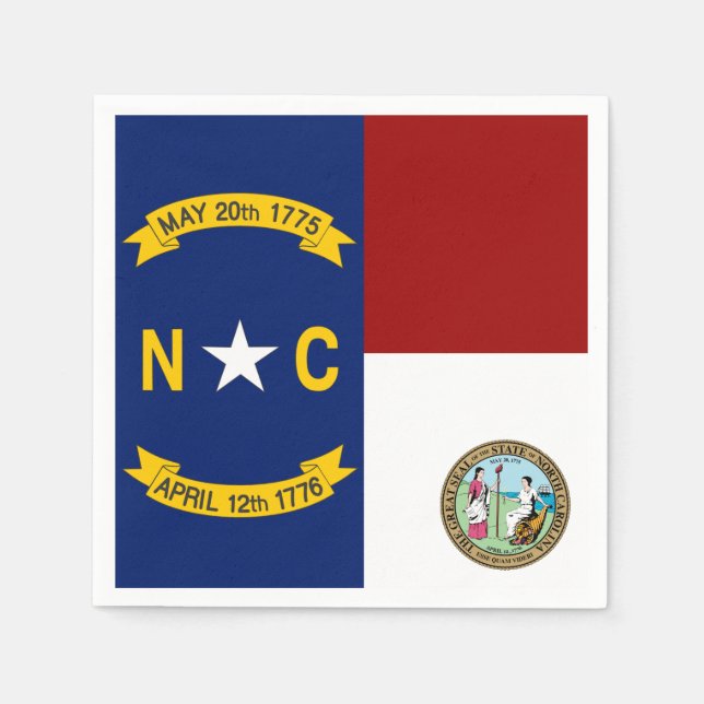 North Carolina flag Napkin (Front)