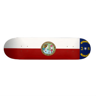 North Carolina flag Skateboard
