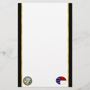 North Carolina flag Stationery