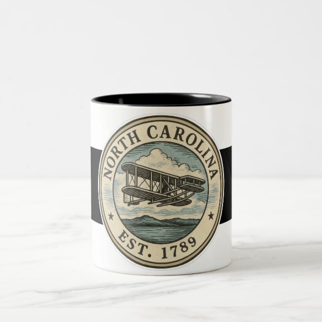 North Carolina Flying Decal Mug (Center)