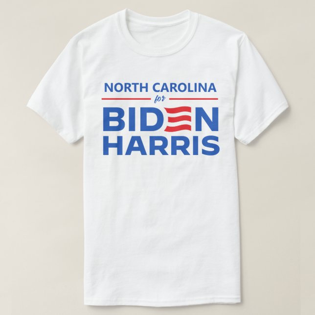 North Carolina for Biden Harris T-Shirt (Design Front)