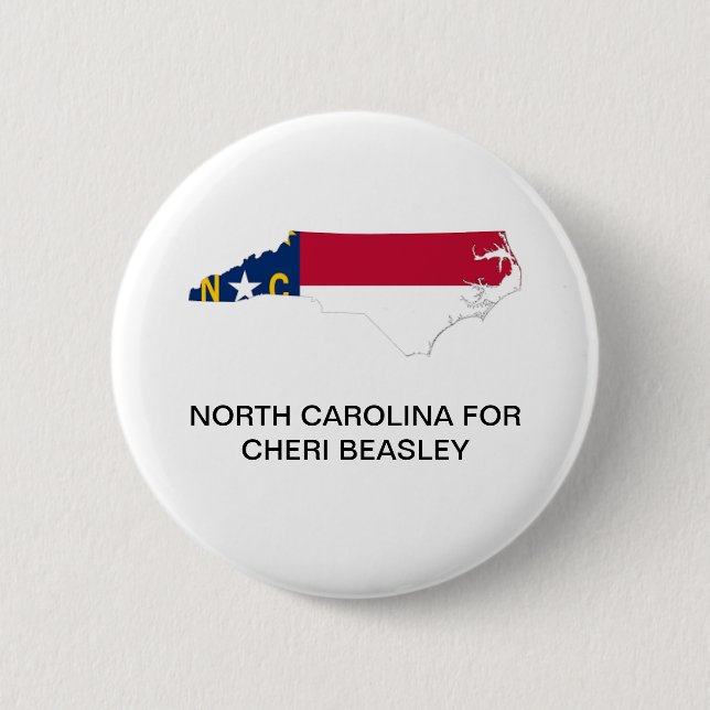 NORTH CAROLINA for CHERI BEASLEY SENATE Button (Front)