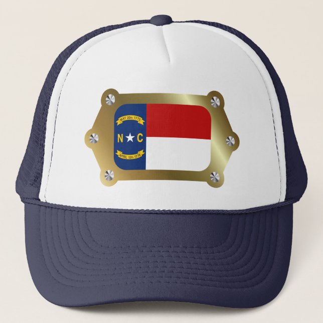 North Carolina framed Flag Hat (Front)