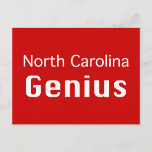 North Carolina Genius Gifts Postcard