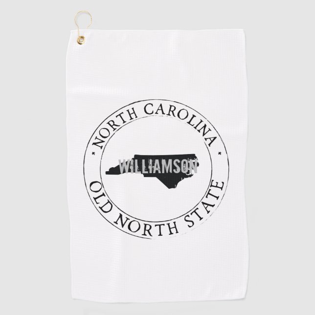 North Carolina Golf Towel State Personalised (Front)