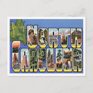 North Carolina Greetings From US States Postcard