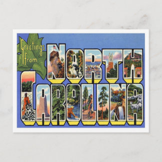 North Carolina Greetings From US States Postcard