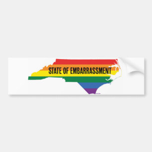 North Carolina HB2 Embarrassment bumper sticker