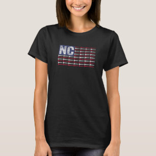 North Carolina Home State NC American Flag Patriot T-Shirt