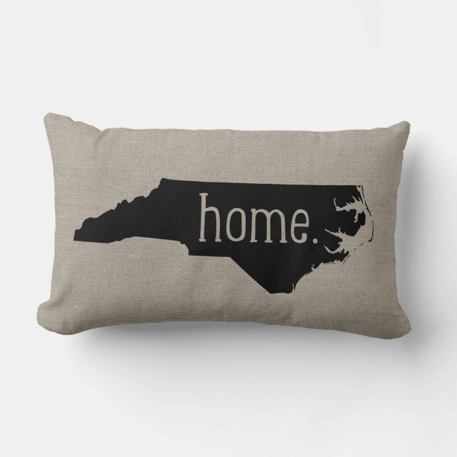 North Carolina Home State Throw Pillow (Front)