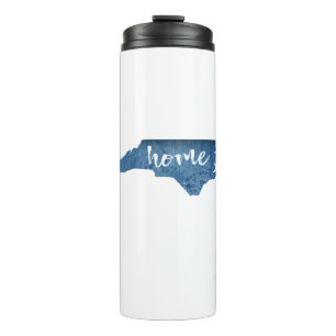 North Carolina Home Wood Grain Thermal Tumbler