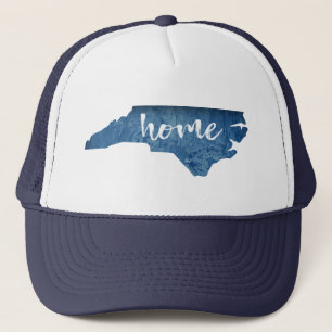 North Carolina Home Wood Grain Trucker Hat