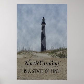 North Carolina is a State Of Mind Poster