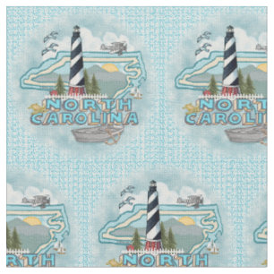 North Carolina Lighthouse Fabric