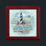 North Carolina Lighthouse Gift Box<br><div class="desc">North Carolina Lighthouse custom name gift box by ArtMuvz Illustration. Matching Lighthouse apparel, Light house t-shirts, Lighthouses gifts. Lighthouse t-shirt, nautical and birthday gifts, lighthouse collector apparel. Lighthouse gifts are a great way to show someone you care, especially if they love the ocean, the coast, or lighthouses themselves. Lighthouses are...</div>