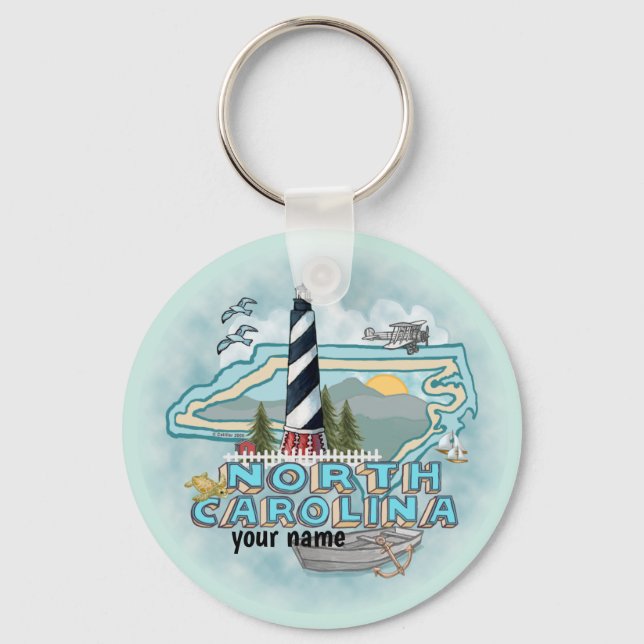 North Carolina Lighthouse  keychain (Front)