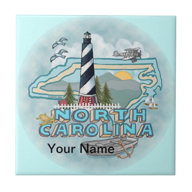 North Carolina Lighthouse Tile (Front)