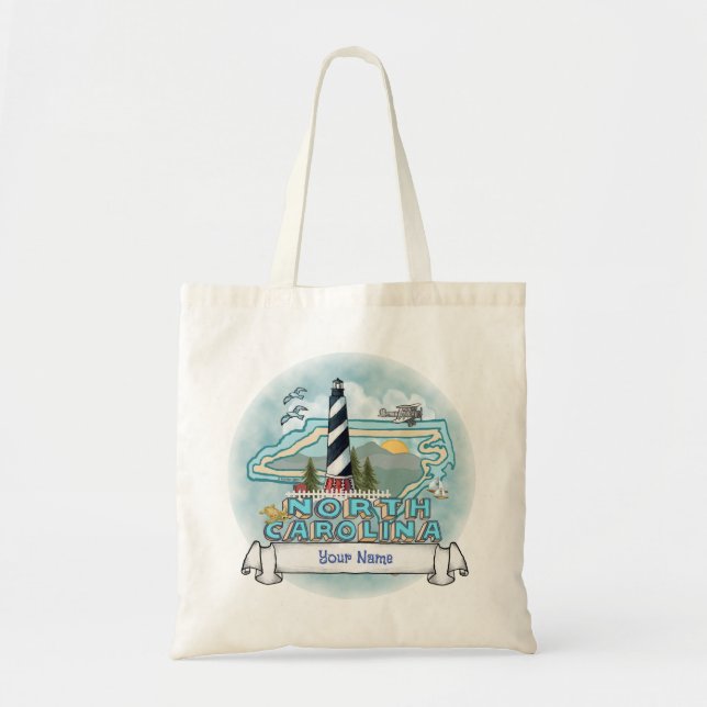North Carolina Lighthouse  Tote Bag (Front)