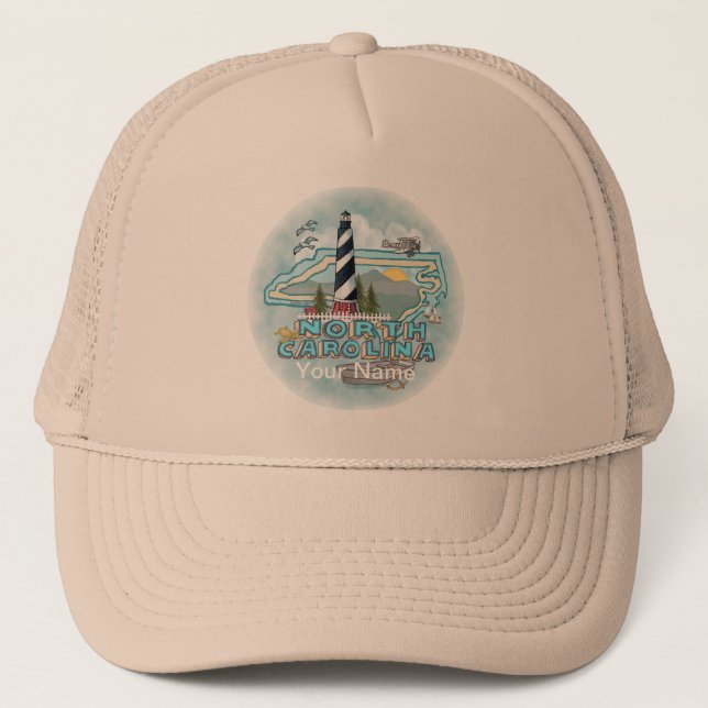 North Carolina Lighthouse Trucker Hat (Front)