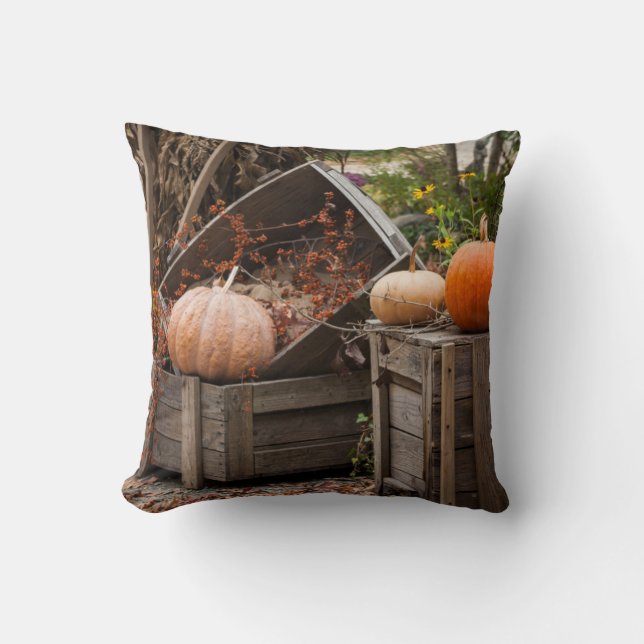 North Carolina, Linville, autumn pumpkins Cushion (Front)