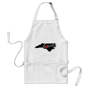 North Carolina Love! Gifts for NC Lovers Standard Apron