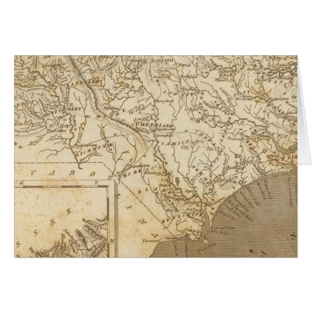 North Carolina Map by Arrowsmith (Front Horizontal)