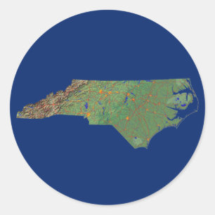 North Carolina Map Sticker