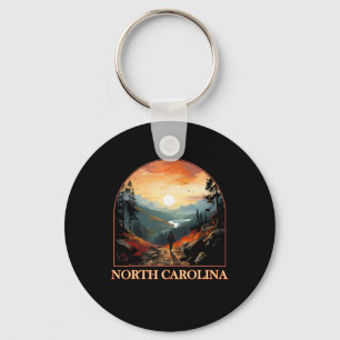 North Carolina Nc Hiking Mountain State Pride  Key Ring
