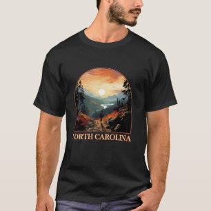 North Carolina NC Hiking Mountain State Pride Long T-Shirt