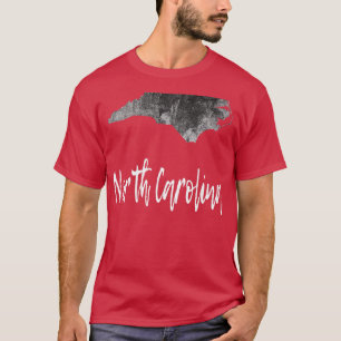 North Carolina NC Map Grunge Vintage Graphic State T-Shirt
