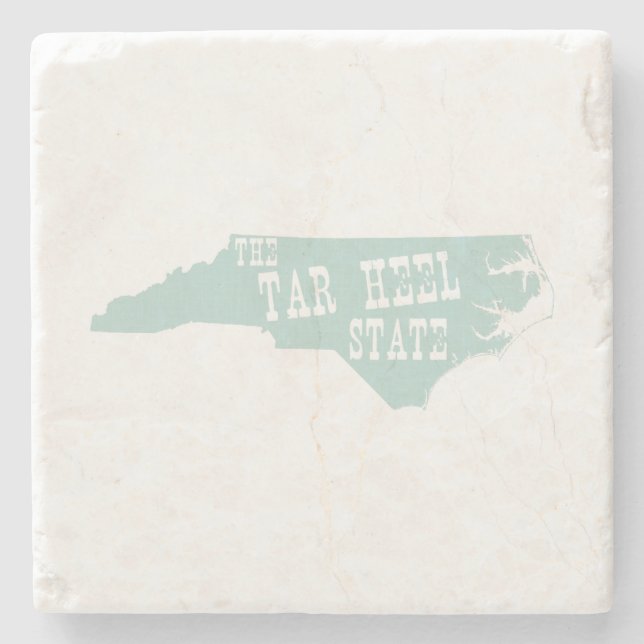 North Carolina Nickname Tar Heel State Stone Coaster (Front)