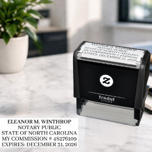 North Carolina Notary Public Self-inking Stamp
