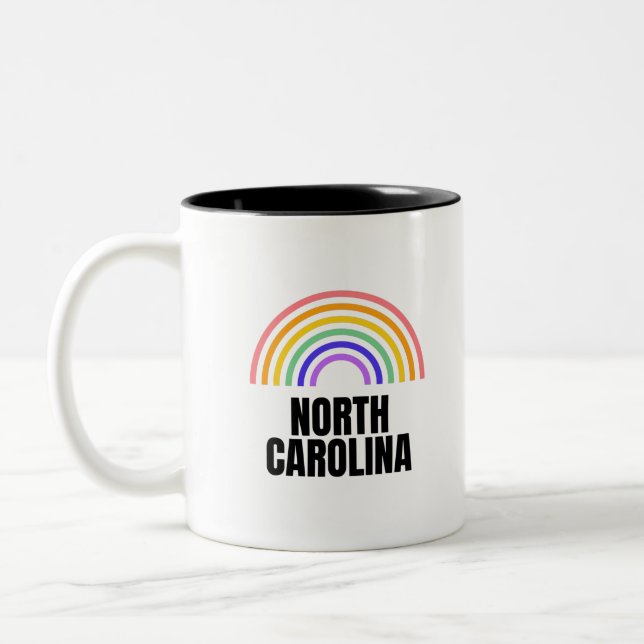 North Carolina - Outer Banks Two-Tone Coffee Mug (Left)
