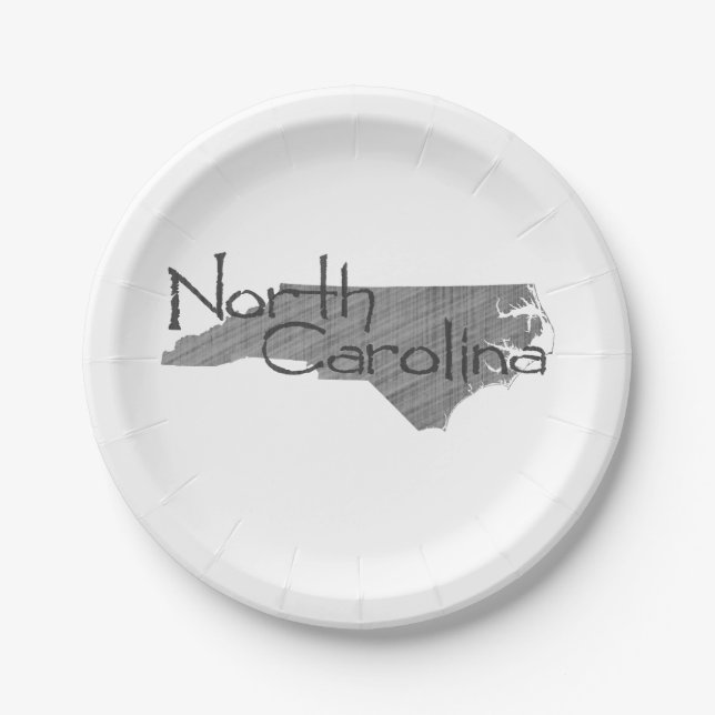 North Carolina Paper Party Plates (Front)