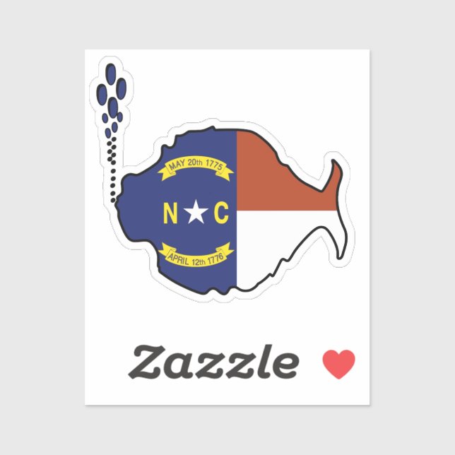 North Carolina Phish Sticker (Sheet)
