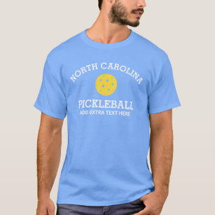 North Carolina Pickleball Club Partner Name Custom T-Shirt